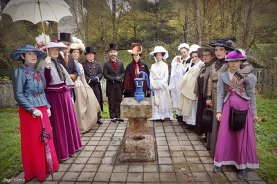 Fuente  con agua del manantial de agua sulfurosa del desaparecido balneario de Ormaiztegi