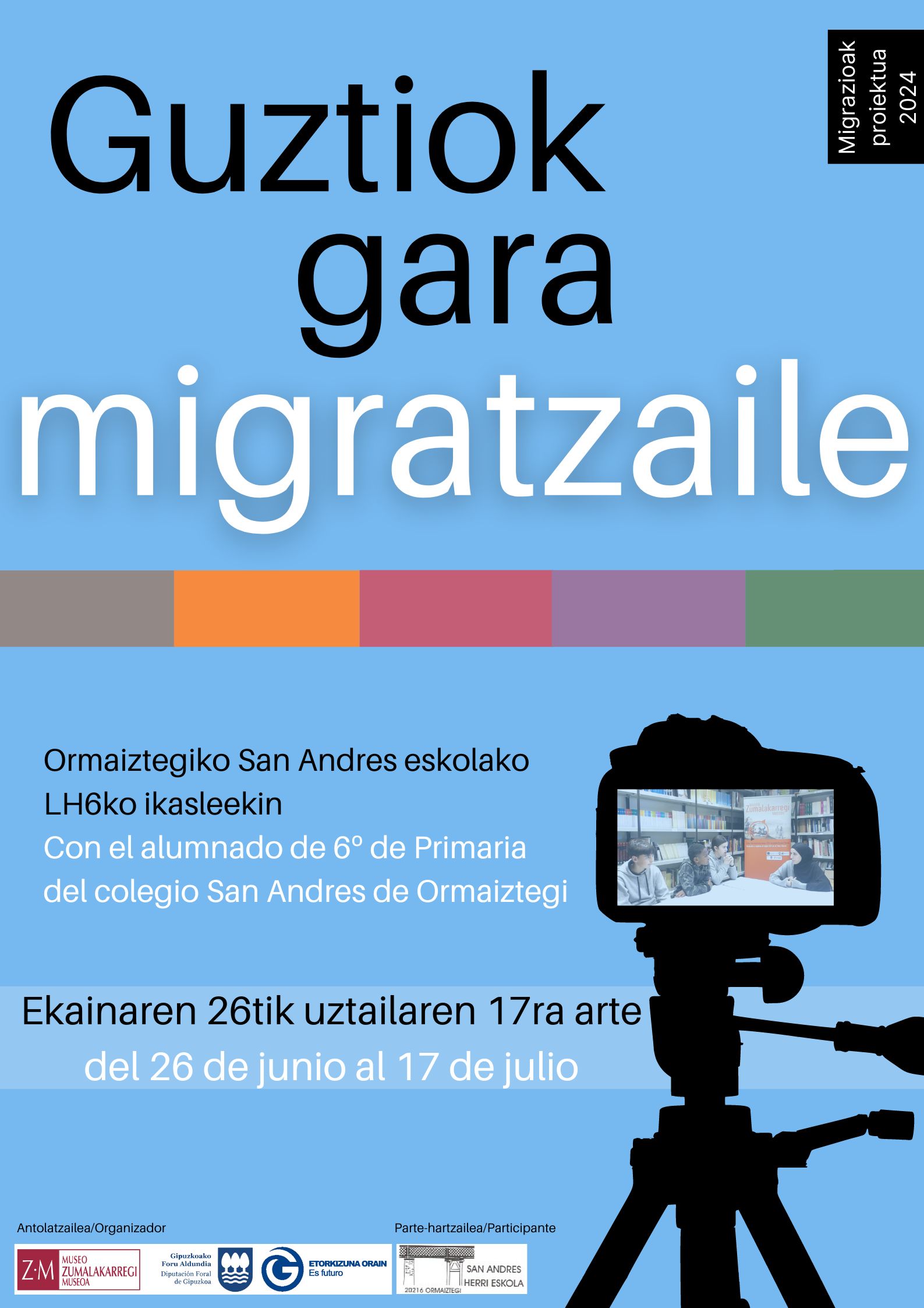 4ª edición del proyecto educativo Guztiok gara migratzaile