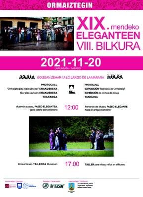 Programa del encuentro de elegantes del siglo XIX en Ormaiztegi